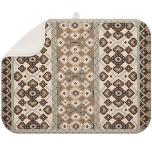 Tapis de séchage en microfibre à motif floral bohème 45,7 x 61 cm