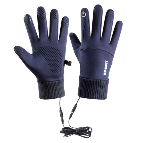 USB Heated Gloves for Men Waterproof Windproof Thermal