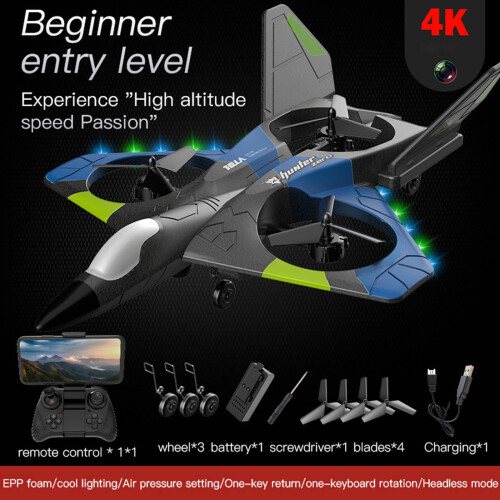 Παιδικό τηλεκατευθυνόμενο drone με κάμερα 4K HD και φώτα LED
