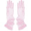 Lyserøde mesh chiffon handsker lette, åndbare 3 stk. 1