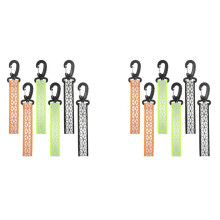 12Pcs Reflective Strips, Safety Reflector Pendants Reflective Pendants Safety Key Chains for Backpack Clothes Cycling