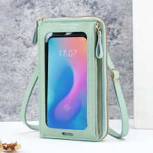 Dotyková crossbody kabelka na telefón s displejom a mincovníkom