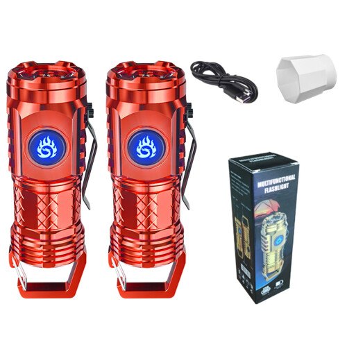 Mini oppladbar lommelykt 20W 3-LED 5 moduser