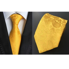 Men's Paisley Jacquard Woven Tie Wide 58cm