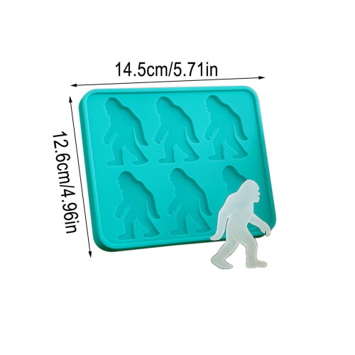Sasquatch silikone isforme, overdimensionerede, dekorative, 12 stk. 2