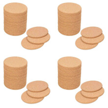 80Pack Cork Coasters for Drinks,Bar Coasters Absorbent Heat Resistant Reusable Saucers for Drink Wine Glasses Cups Mugs