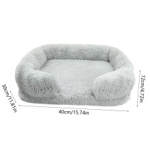 Calming Pet Bed for Cats and Small Dogs 16x12 in Washable