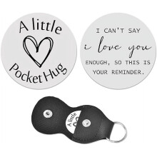 Pocket Hug Token Keychain for Long Distance Relationships