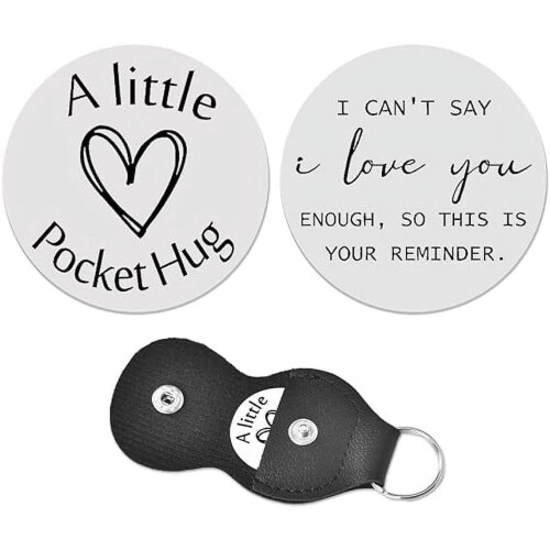 Pocket Hug Token Keychain for Long Distance Relationships