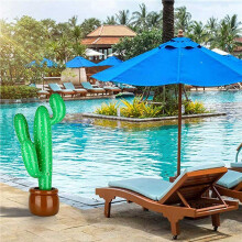 10Pcs Air Inflatable Cactus Coconut Tree Home Pool Outdoor Party Decoration Props Inflatable Tree Decor