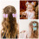 Presilha de cabelo borboleta colorida, 10 unidades, 5 cm (2 polegadas), tule. 3
