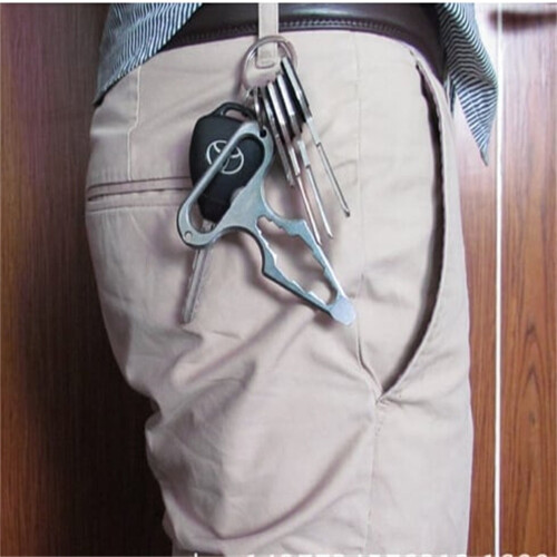 Clé porte-clés d'extérieur multicolore 2