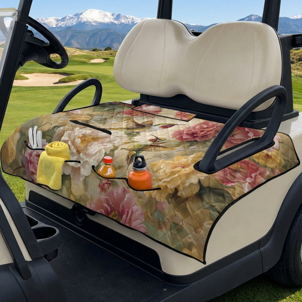 Golf Cart Seat Cover Universal Front With Storage Pockets 913466806317