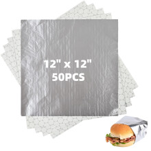 Insulated Foil Sandwich Wrap Sheets 12x12 inch 50 pcs