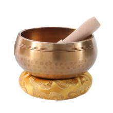 8cm Yoga Meditation Nepal Handmade Tibet Buddha Handmade Chanting Bowl Brass Chime Music Therapy Tibetan Singing Bowl