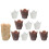 Tulip-shaped cupcake liners paper 200 pcs 3