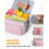 Insulated Lunch Box Cooler Bag with 4 Pockets and 3