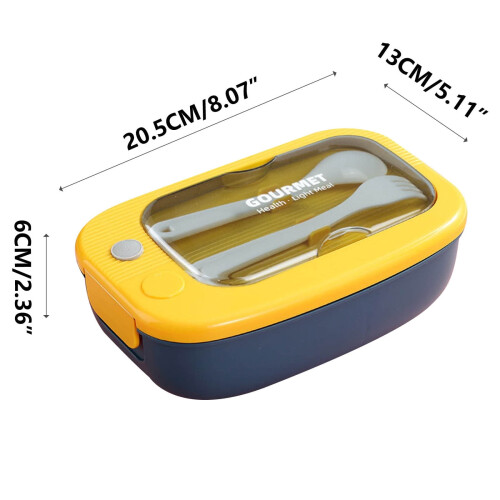 Bento Lunch Box for Adults Leakproof 2-Compartment with 2