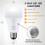 LED Bulbs A19 E26 3000K Warm White 500/1000/1500lm 2-Pack 6