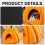 Pumpkin Cat Bed Halloween Shape with Removable Cushion and 5