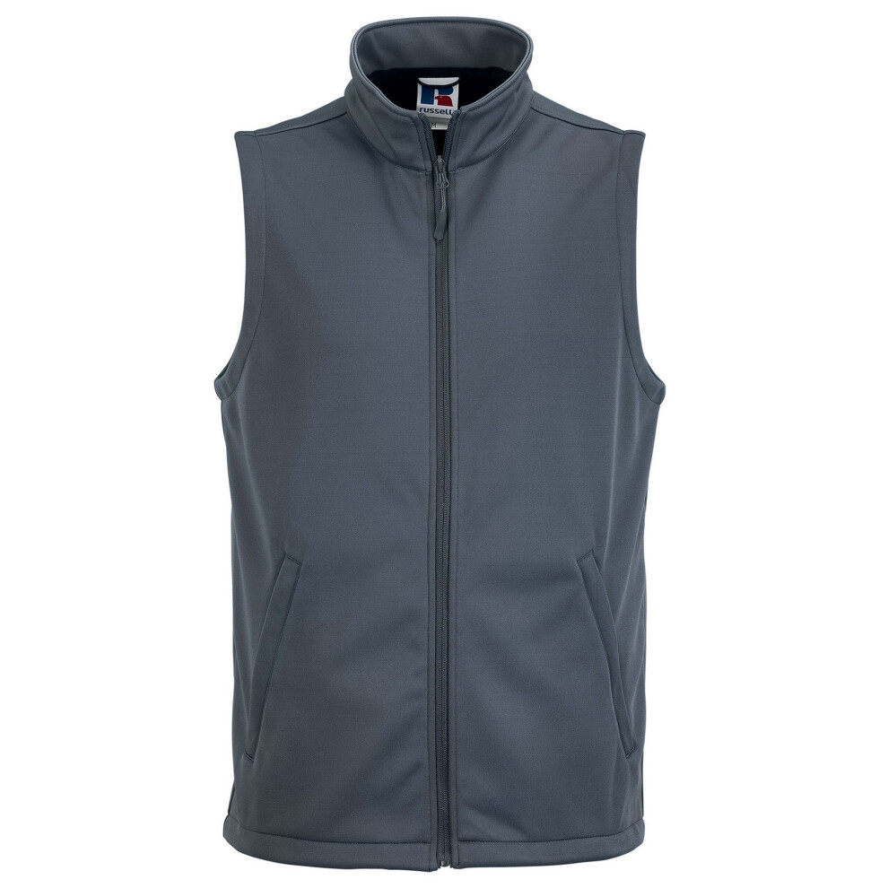 Russell (Xs, Convoy Grey) Mens Smart Softshell Gilet