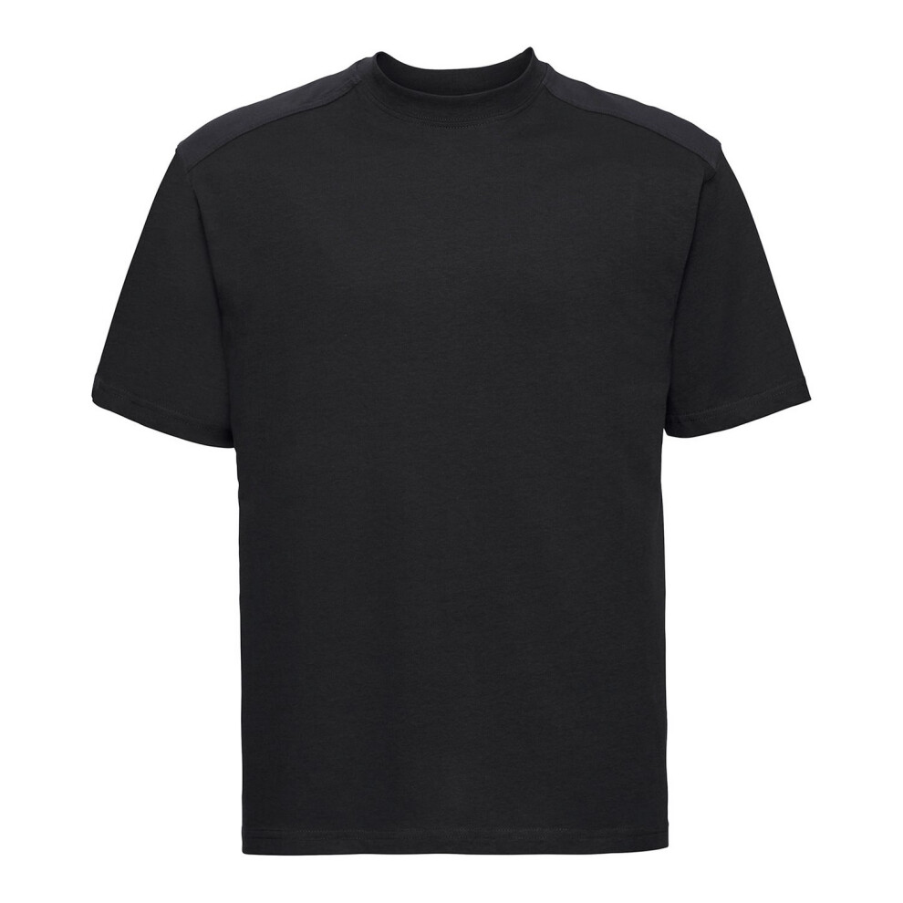 Russell (Xs, Black) Mens Heavyweight T-Shirt