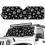Foldable Pet Paws Windshield Sun Shade for Jeep Wrangler TJ 2