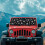 Foldable Pet Paws Windshield Sun Shade for Jeep Wrangler TJ 3