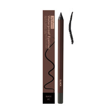 (Black) Eyeliner Pencil Waterproof, 24 Hr Waterproof Duo Sharpenable Eye Pencil
