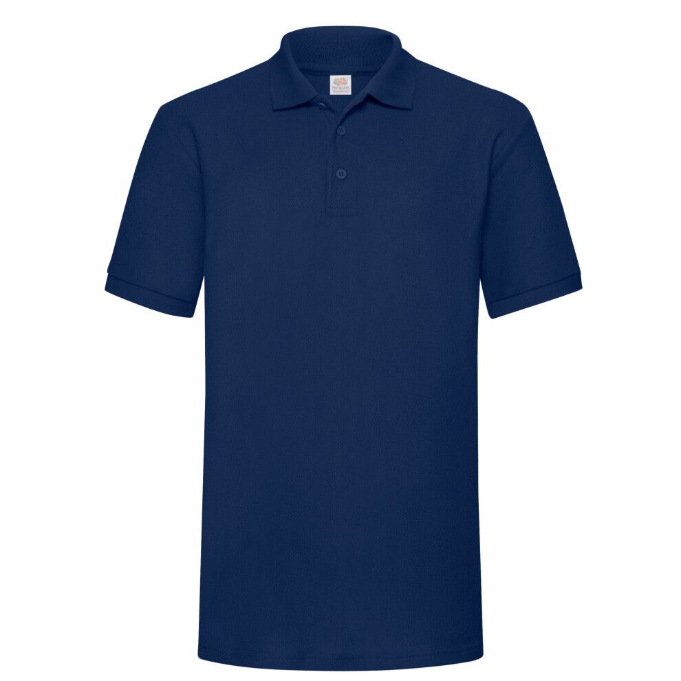 Fruit Of The Loom (3Xl, Navy) Mens Polycotton Pique Heavy Polo Shirt