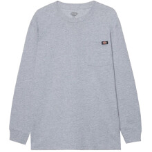 (M, Charcoal) Dickies Mens Luray Pocket Long-Sleeved T-Shirt