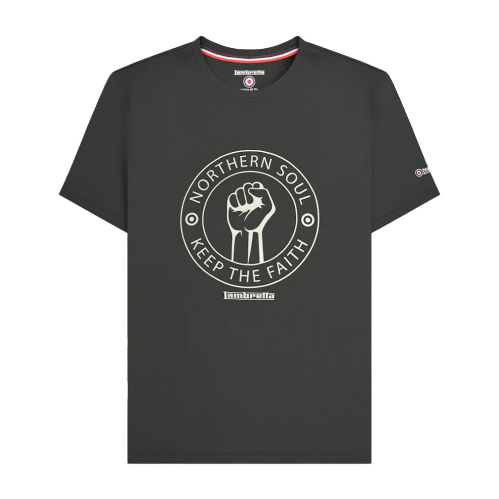 Lambretta (Xxl, Iron) Mens Northern Soul T-Shirt
