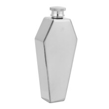 8X Hip Flask 100ML Personalized Coffin Shape Stainless Steel Portable Flagon Travel Wine Pot