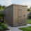 6x10 Pent Composite Shed Tanalised (Single Door, No Windows) 1