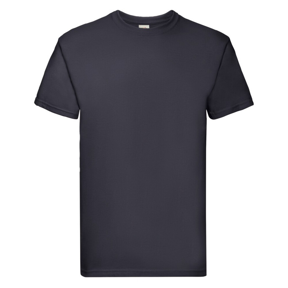 Fruit Of The Loom (M, Deep Navy) Mens Super Premium T-Shirt