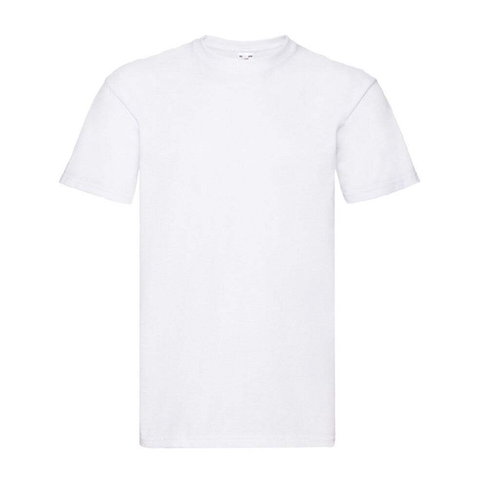 Fruit Of The Loom (4Xl, White) Mens Super Premium T-Shirt