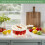 Kitchen draining and storage basket with foldable handle 7
