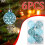 Gold Glitter Christmas Ornaments Set 6 pcs 6