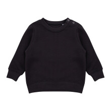 (12-18 Months, Black) Larkwood Baby Crew Neck Sweatshirt