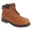 (12 UK, Light Brown) Grafters Mens 6 Eye Padded Leather Work Boots 1