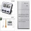 4X Kitchen Timer Count Down Count ,Multifunctional Alarm Clock,Desk Clock,Black 3