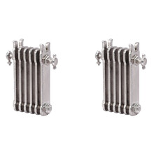2X 1/12 Scale Dollhouse Miniature Alloy Radiator Simulation Heating Accessories for Doll House Decoration Home Furniture