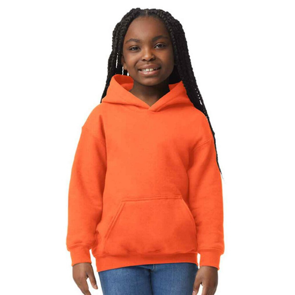 Gildan (5-6 Years, Orange) Childrens/Kids Heavy Blend Hooded Sweatshirt