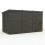 12x6 Pent Composite Shed Tanalised (Single Door, No Windows) 2