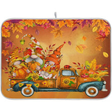 Tapis égouttoir à vaisselle Camion Gnome Feuilles d'érable 40 x 45 cm