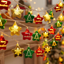 Cordão de luzes de Natal para uso interno e externo, com 40 LEDs e 5,97 metros (19,6 pés).