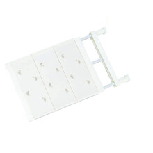 Kleiderschrank-Organizer-Regal, verstellbar, Metall/Kunststoff, 1 Stück