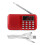 Κόκκινος δέκτης ήχου, ραδιόφωνο FM/AM, MP3 player με υποδοχή AUX 1
