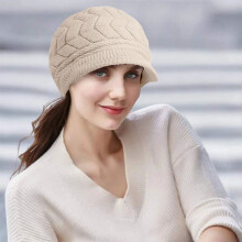 Hata Beanie Geimhridh le Brim agus Flapaí Cluas d'Fhir agus do Mhná
