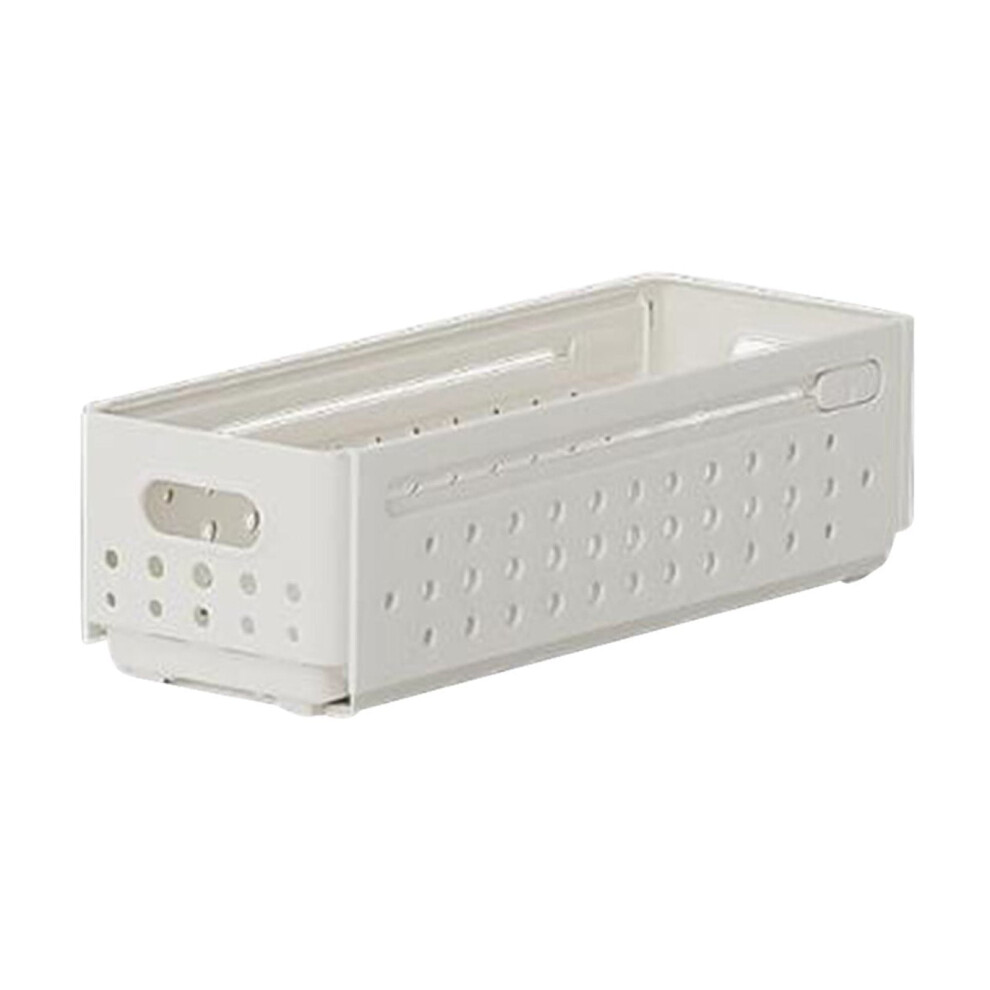 Clear Plastic Storage Baskets Stackable 2 pcs